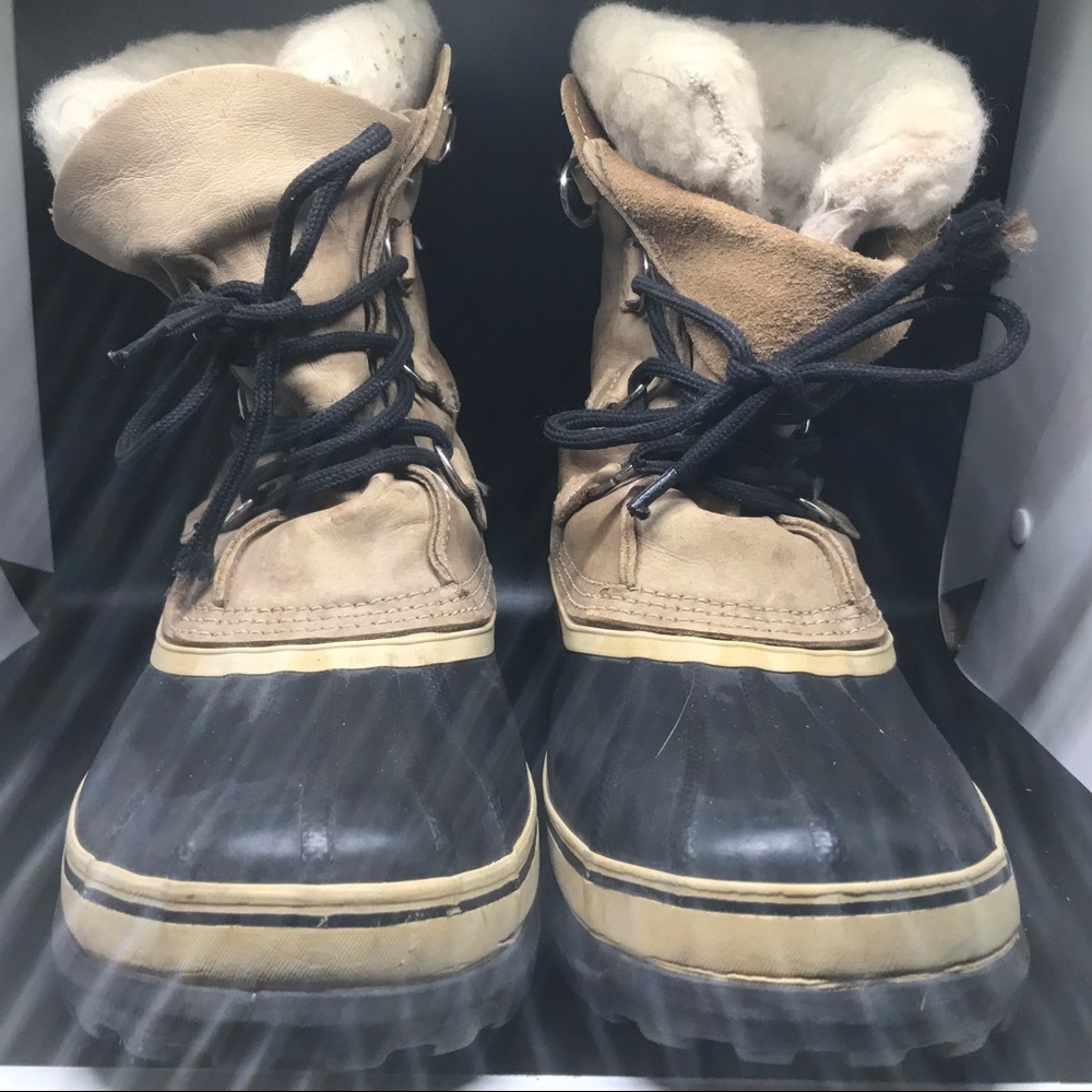 Sorel Men's Caribou Wool Lined Boots Size 10